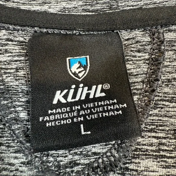 KUHL Womens Grey Heathered Full Zip Hoodie Jacket Activewear Size Large - Picture 4 of 8